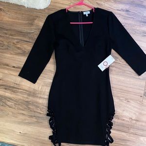 Tobi black mini dress
